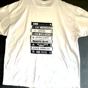 Vintage Hip Hop Cassette Tape Shirt 2XL Hip Hop Shirt 90’s Dr.Dre Jay-Z N.W.A.